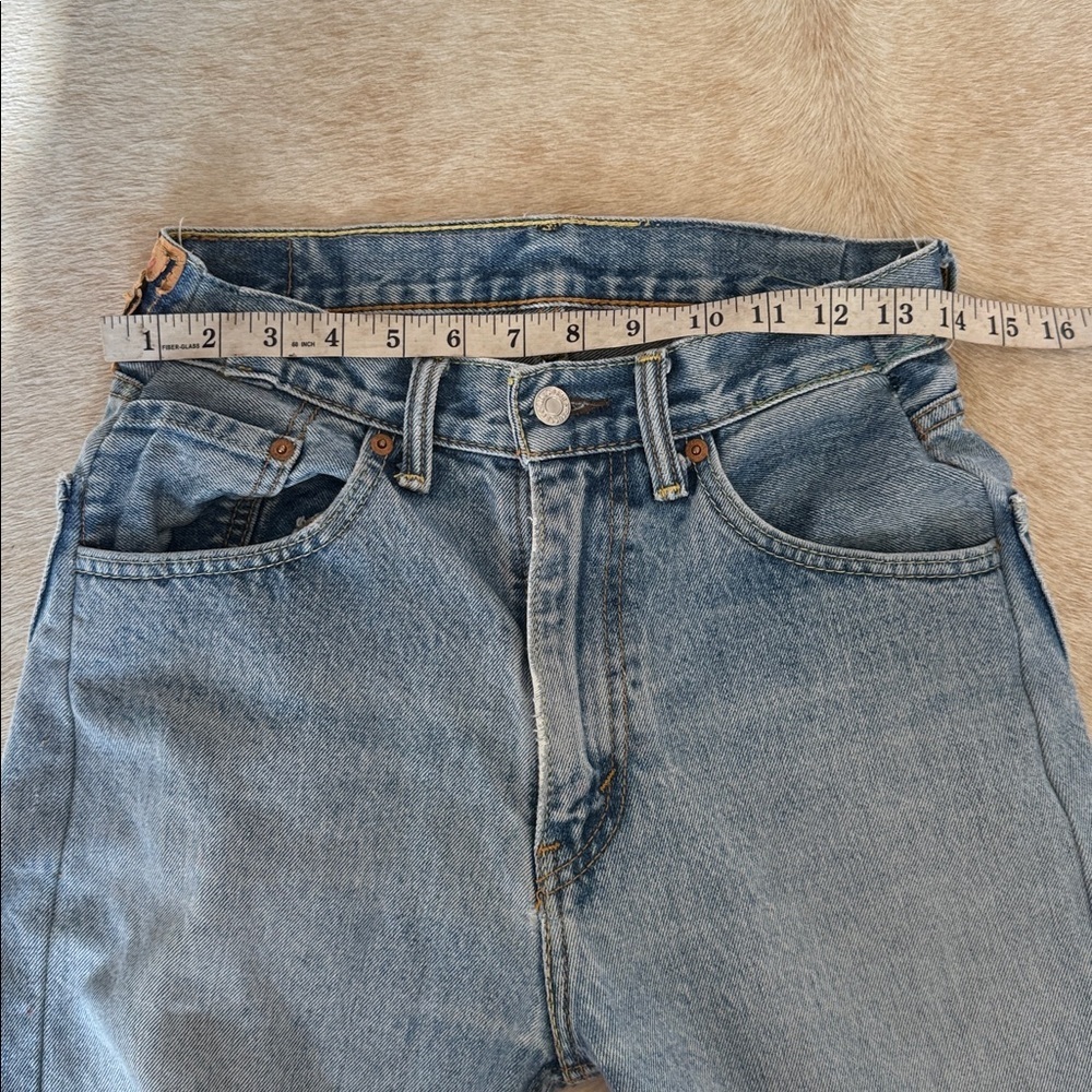 Customized pair of Levi’s 505 jeans into
About a size 26 vintage denim - Picture 8 of 16
